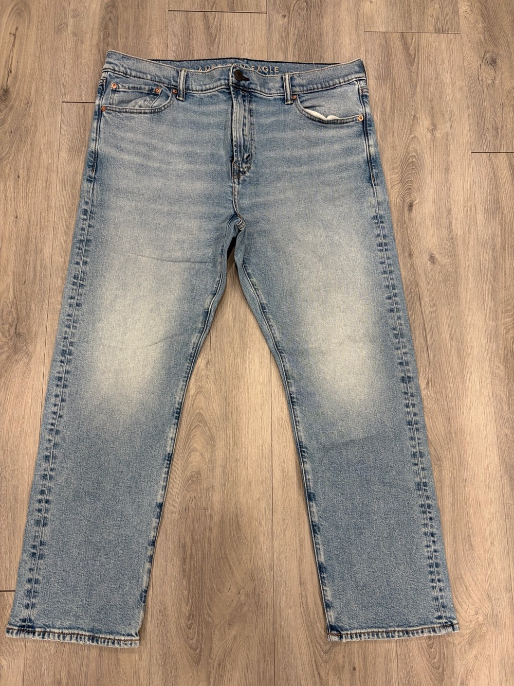 American Eagle EasyFlex Straight Leg Jeans Blue Waist 36 x 30